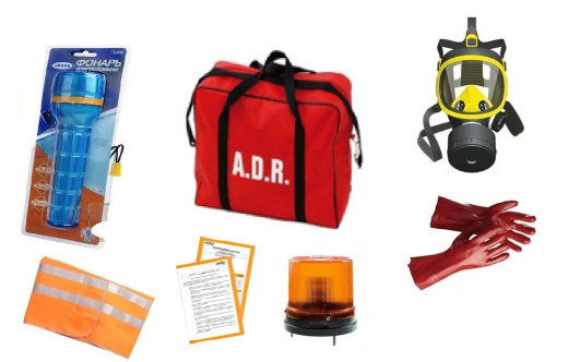 ADR комплект для опасных грузов, которым присвоен знак опасности № 2.3 (по ДОПОГ)